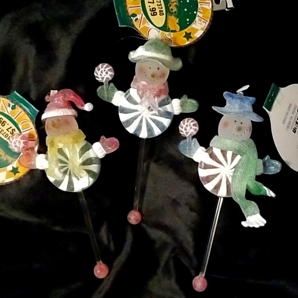 Lollipop ornaments. Set of three